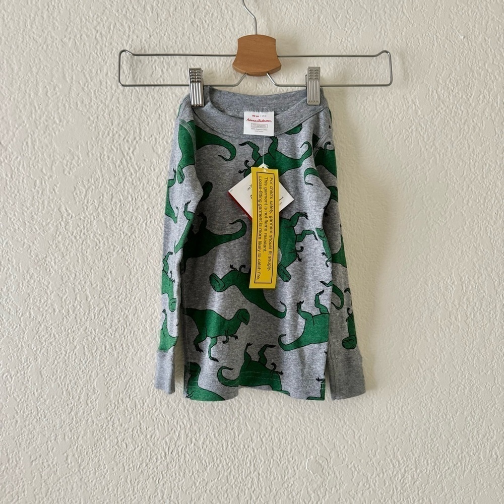 Hanna Andersson Dinosaur Boys Long-Sleeve PJ Top
